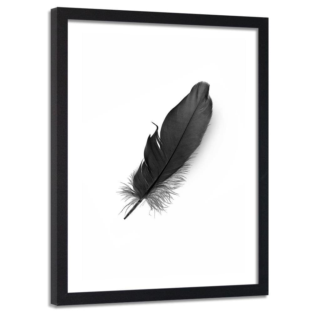 Glezna melnā rāmī - Black Feather Home Trends