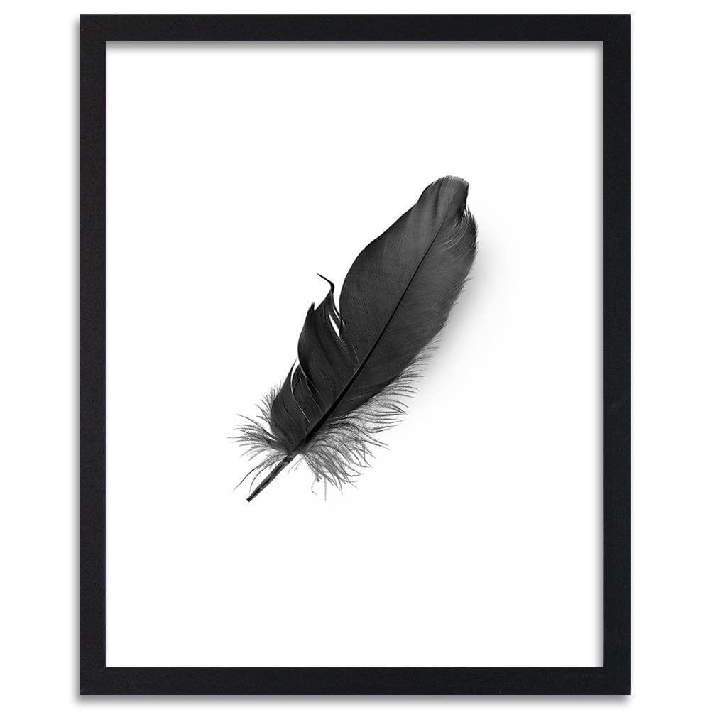 Glezna melnā rāmī - Black Feather Home Trends