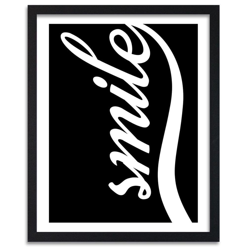 Glezna melnā rāmī - Black Smile Home Trends
