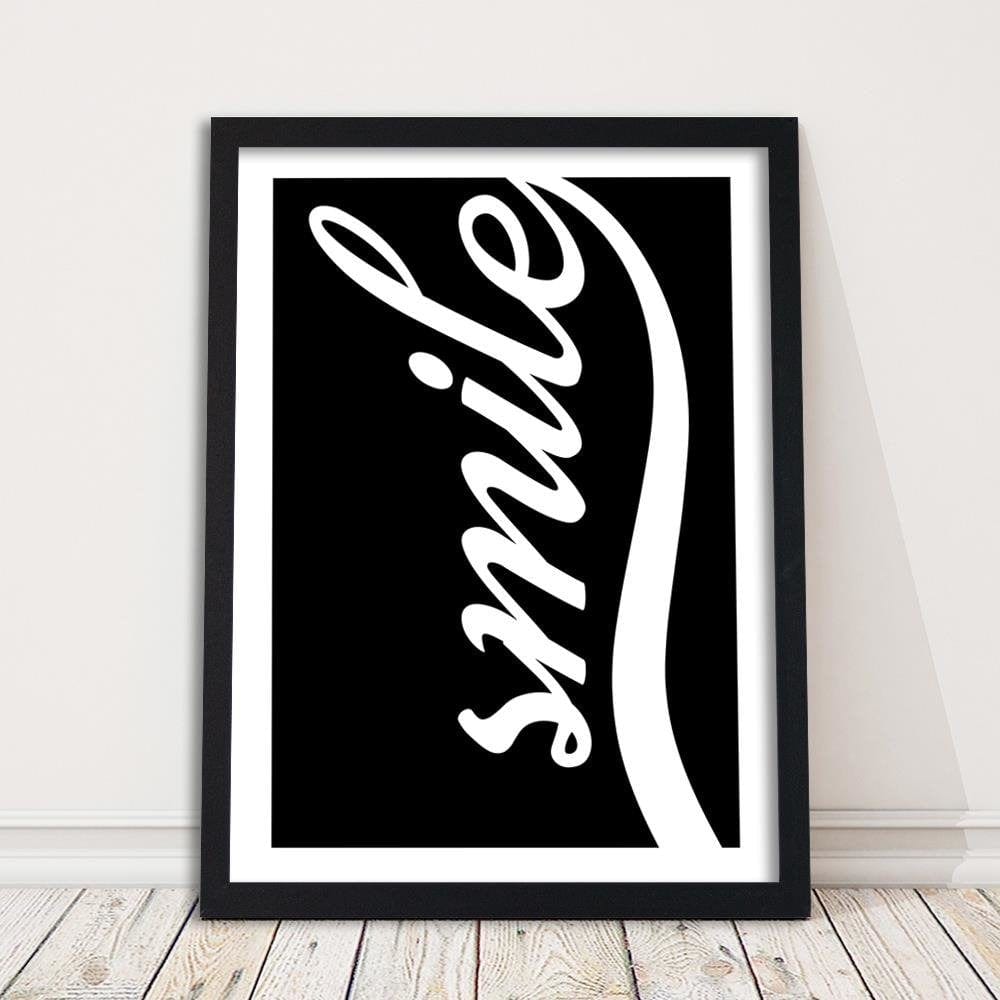 Glezna melnā rāmī - Black Smile Home Trends
