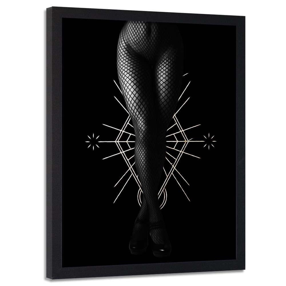 Glezna melnā rāmī - Black Stockings Home Trends