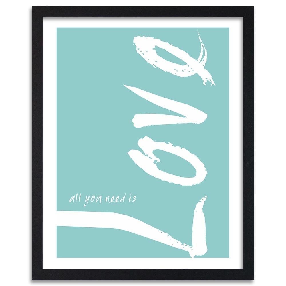 Glezna melnā rāmī - Blue Love Home Trends
