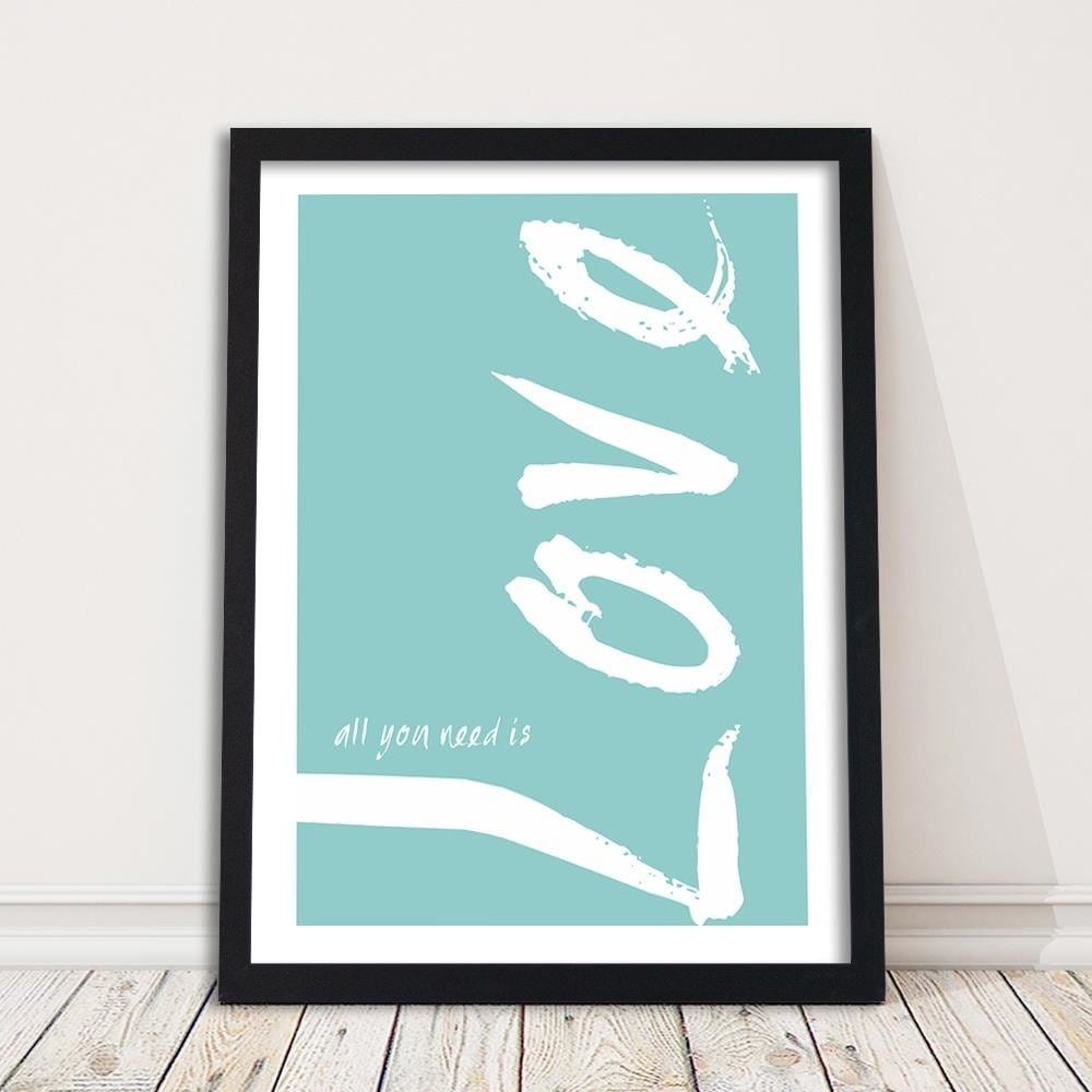 Glezna melnā rāmī - Blue Love Home Trends