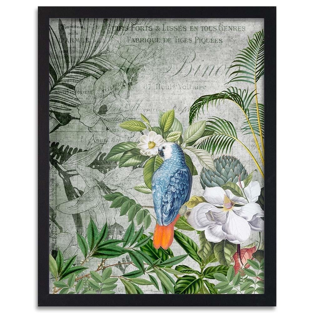 Glezna melnā rāmī - Blue Parrot Home Trends