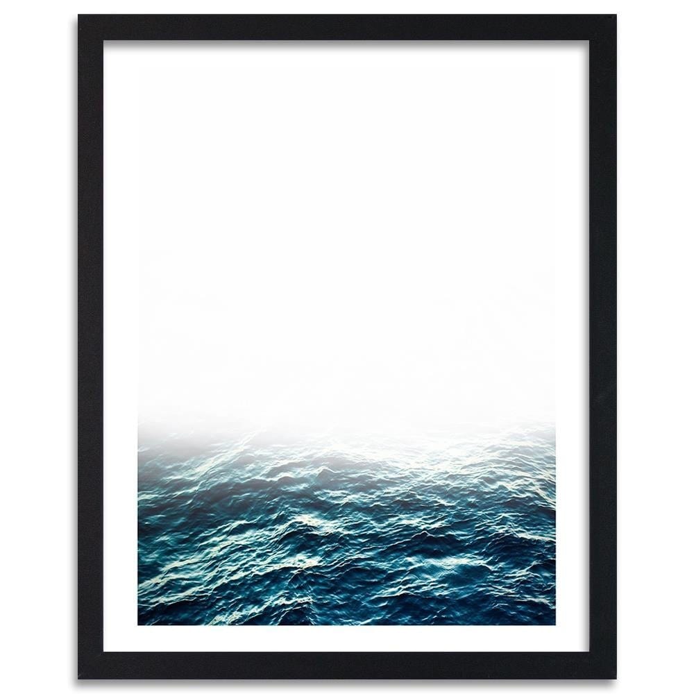 Glezna melnā rāmī - Blue Waves Home Trends