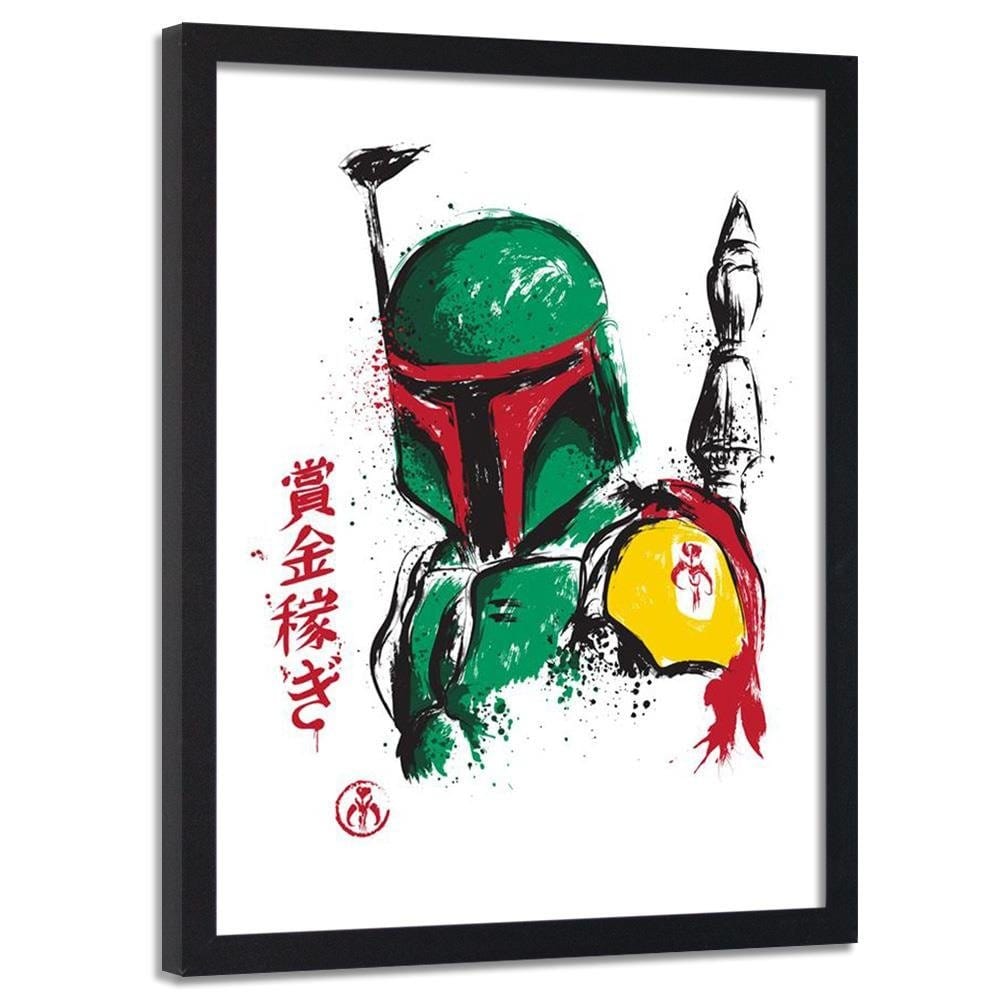 Glezna melnā rāmī - Bounty Hunter Green Home Trends