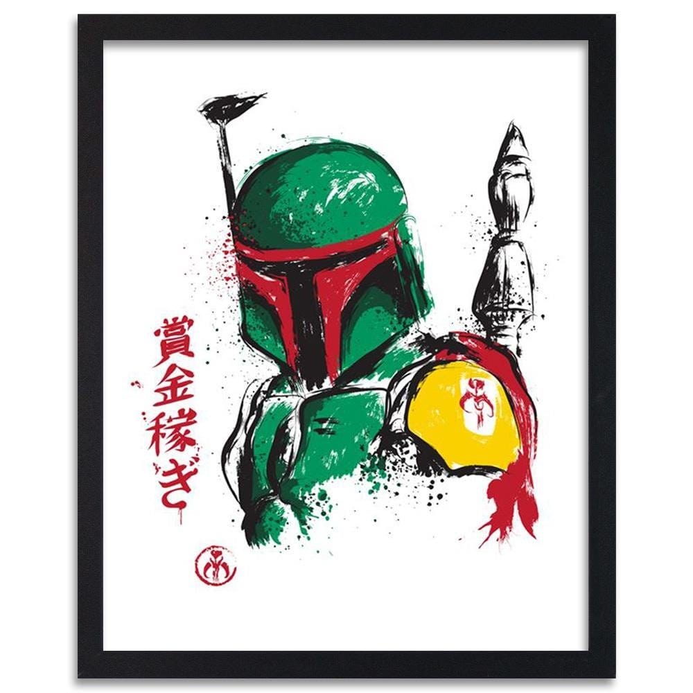 Glezna melnā rāmī - Bounty Hunter Green Home Trends