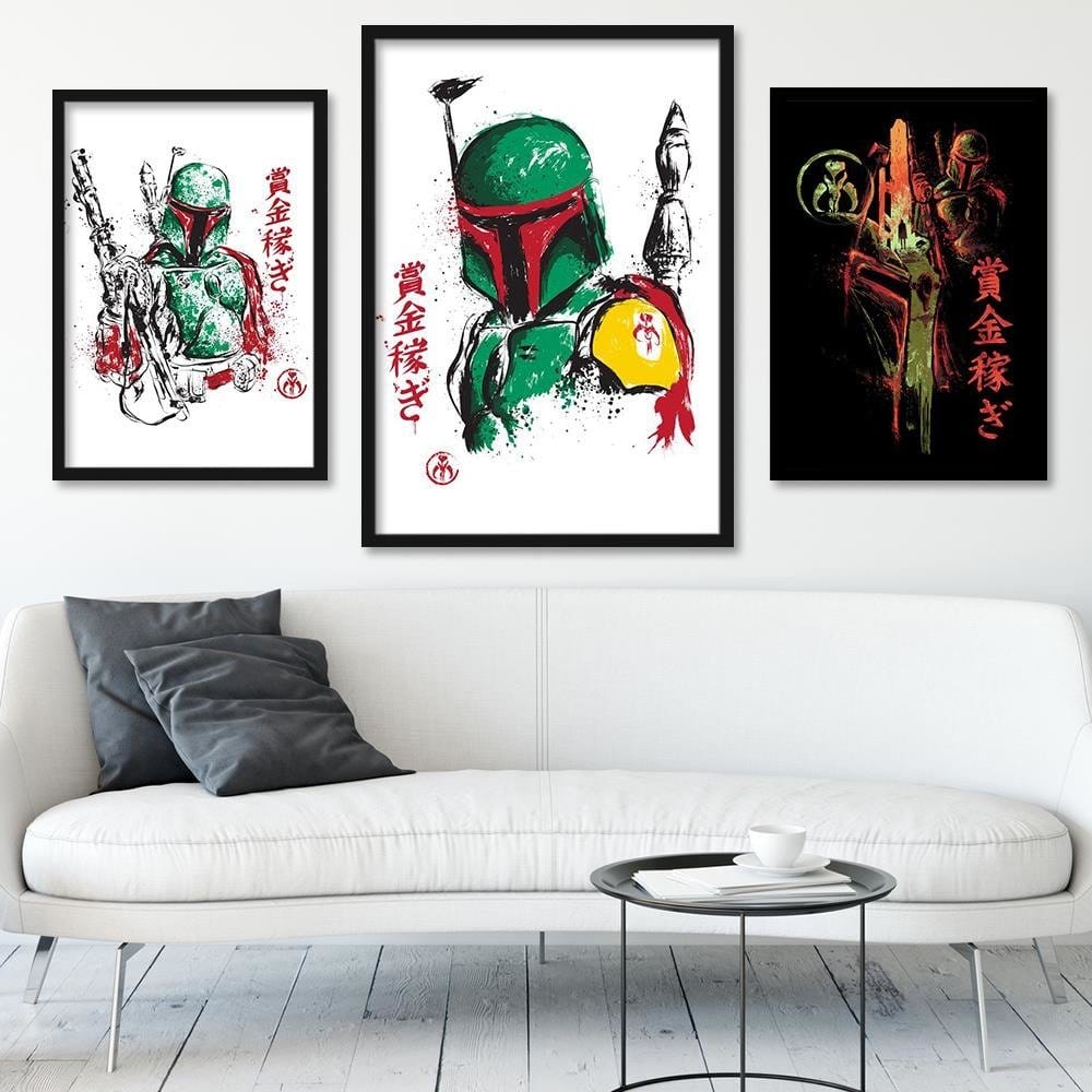 Glezna melnā rāmī - Bounty Hunter Green Home Trends