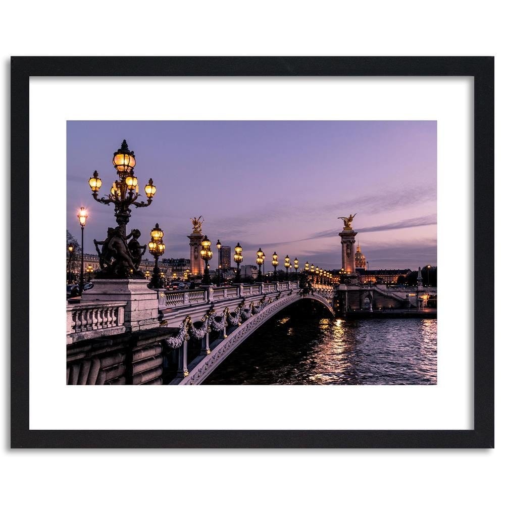 Glezna melnā rāmī - Bridge Alexander Ii Home Trends