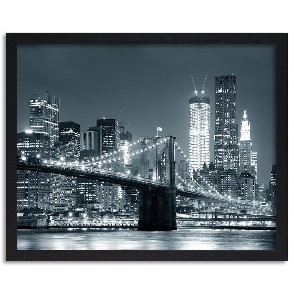 Glezna melnā rāmī - Bridge And The City Home Trends