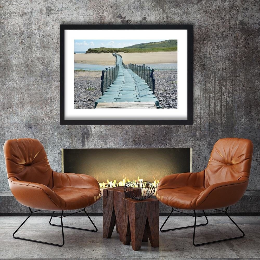 Glezna melnā rāmī - Bridge To The Beach Home Trends