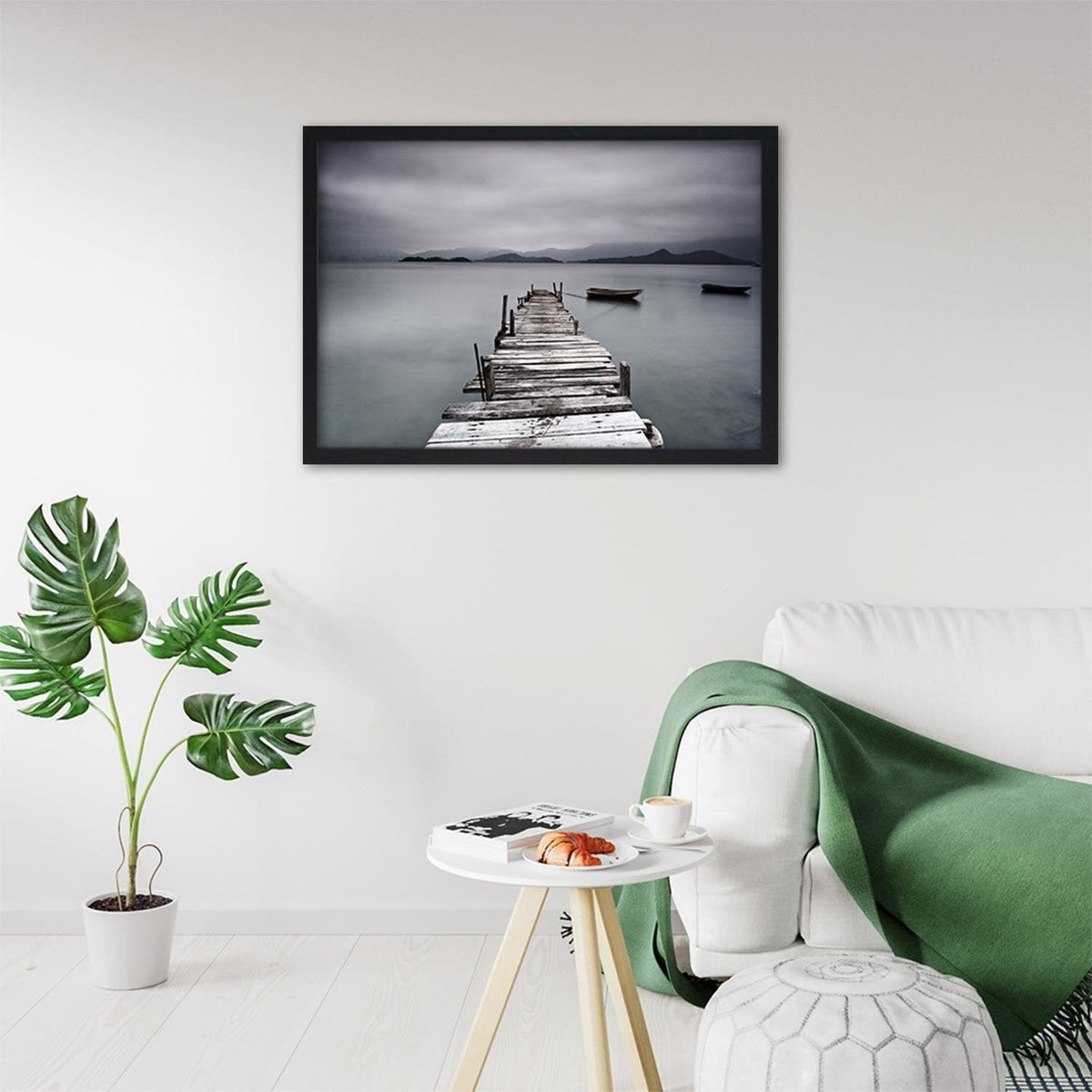 Glezna melnā rāmī - Broken Bridge Home Trends