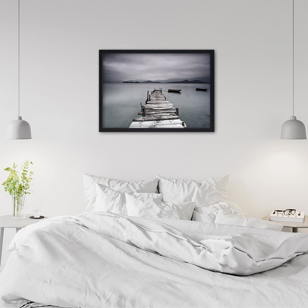 Glezna melnā rāmī - Broken Bridge Home Trends