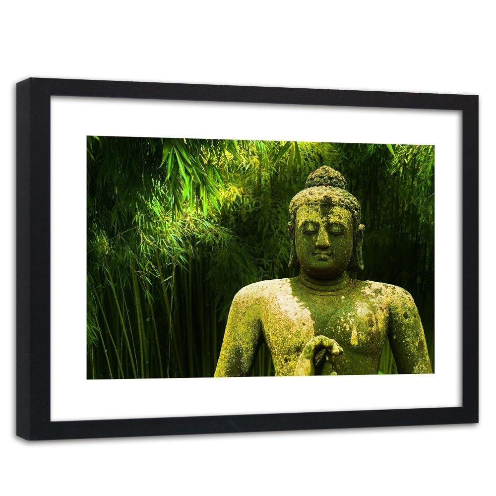 Glezna melnā rāmī - Buddha 4 Of Bamboos Home Trends