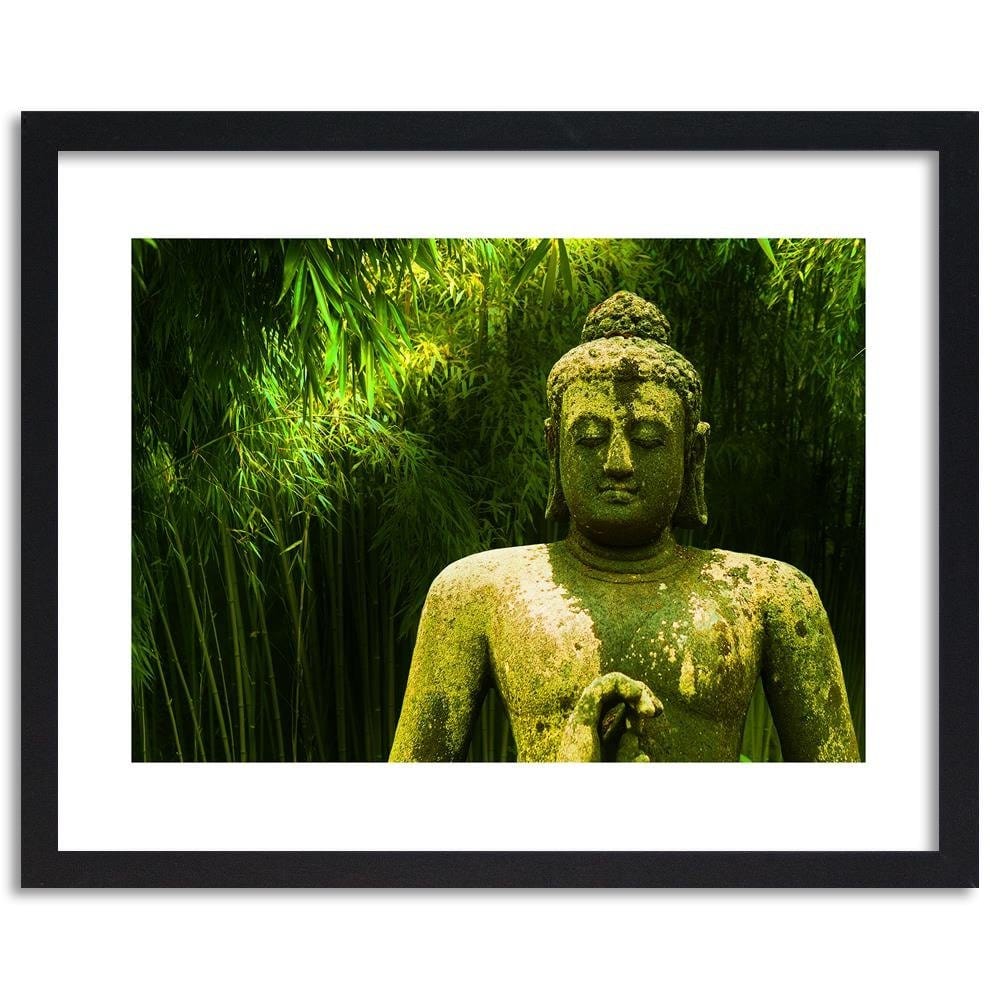 Glezna melnā rāmī - Buddha 4 Of Bamboos Home Trends