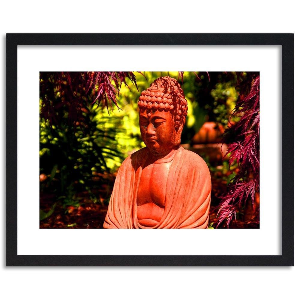 Glezna melnā rāmī - Buddha Between The Trees Home Trends