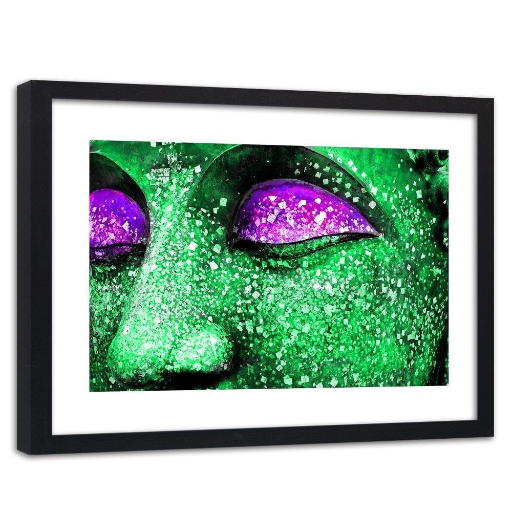 Glezna melnā rāmī - Buddha Eyes Home Trends