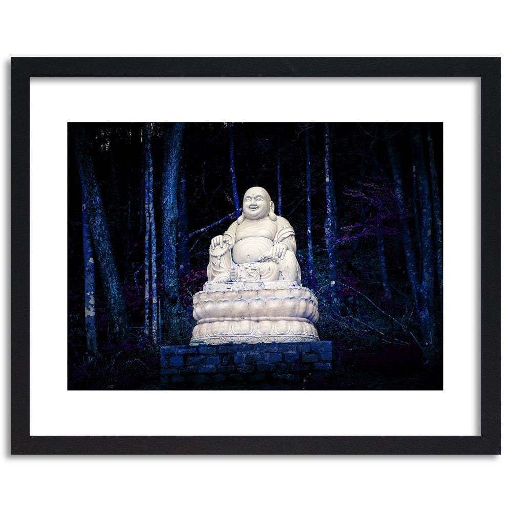 Glezna melnā rāmī - Buddha In The Forest Home Trends