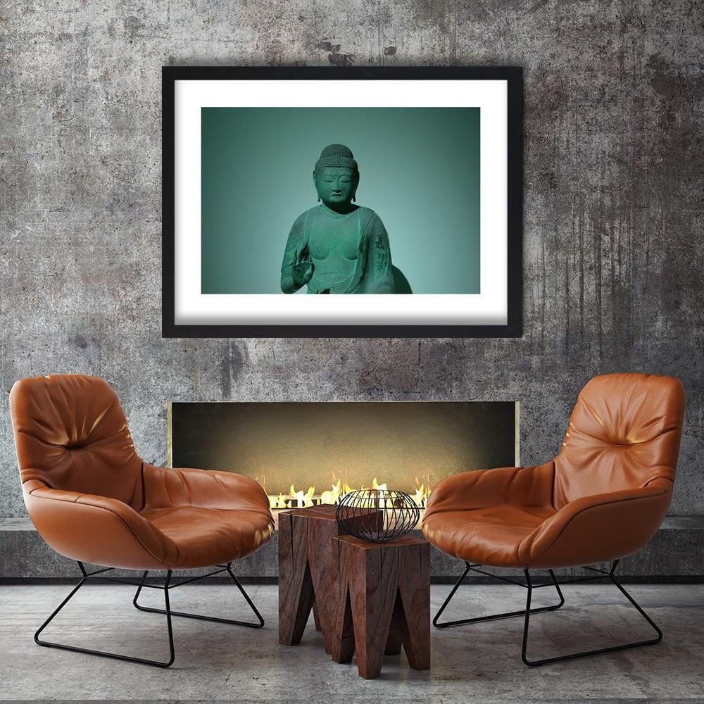 Glezna melnā rāmī - Buddha In The Shade Home Trends