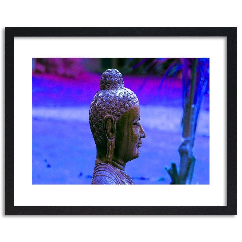 Glezna melnā rāmī - Buddha Profile Home Trends