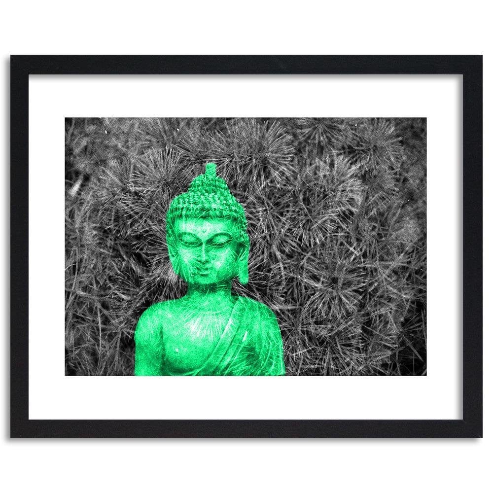 Glezna melnā rāmī - Buddha Sculpture Home Trends