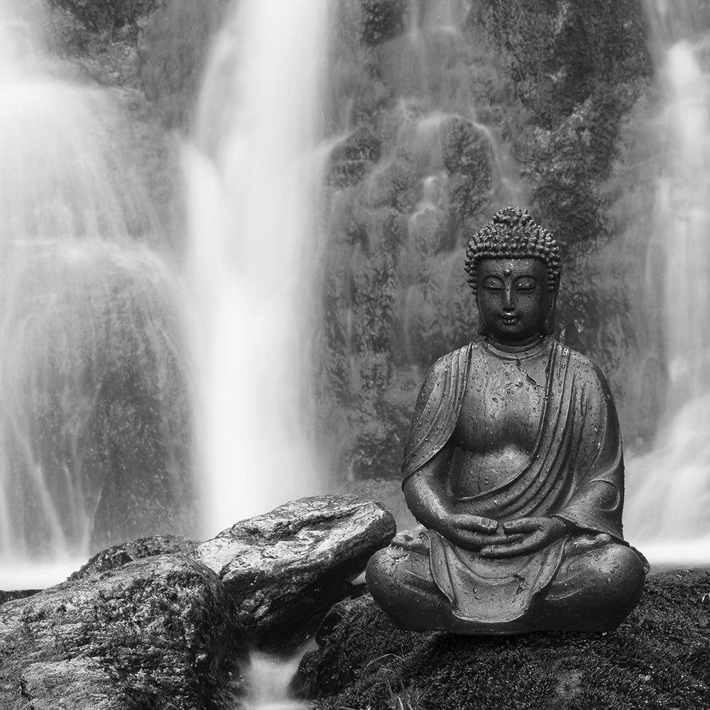 Glezna melnā rāmī - Buddha Waterfall Home Trends