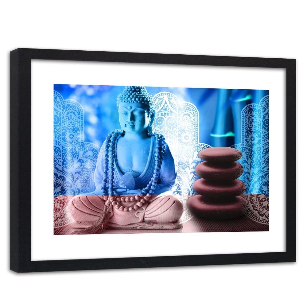Glezna melnā rāmī - Buddha Zen Spa Home Trends