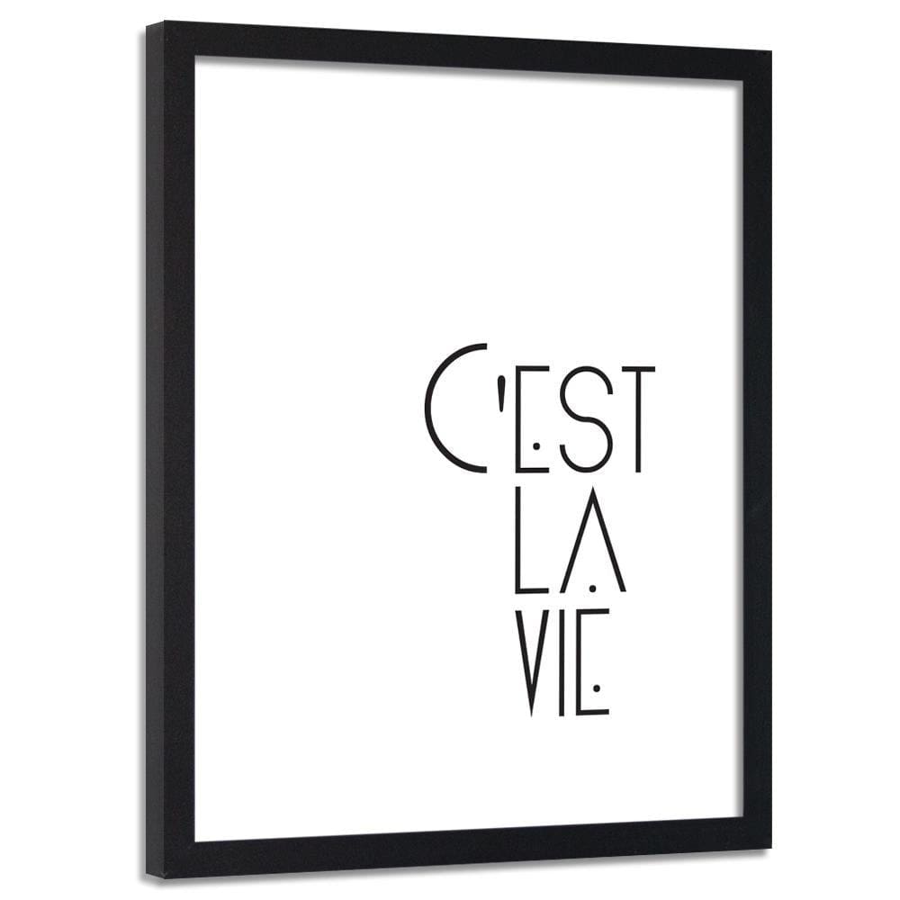 Glezna melnā rāmī - C'est La Vie Home Trends