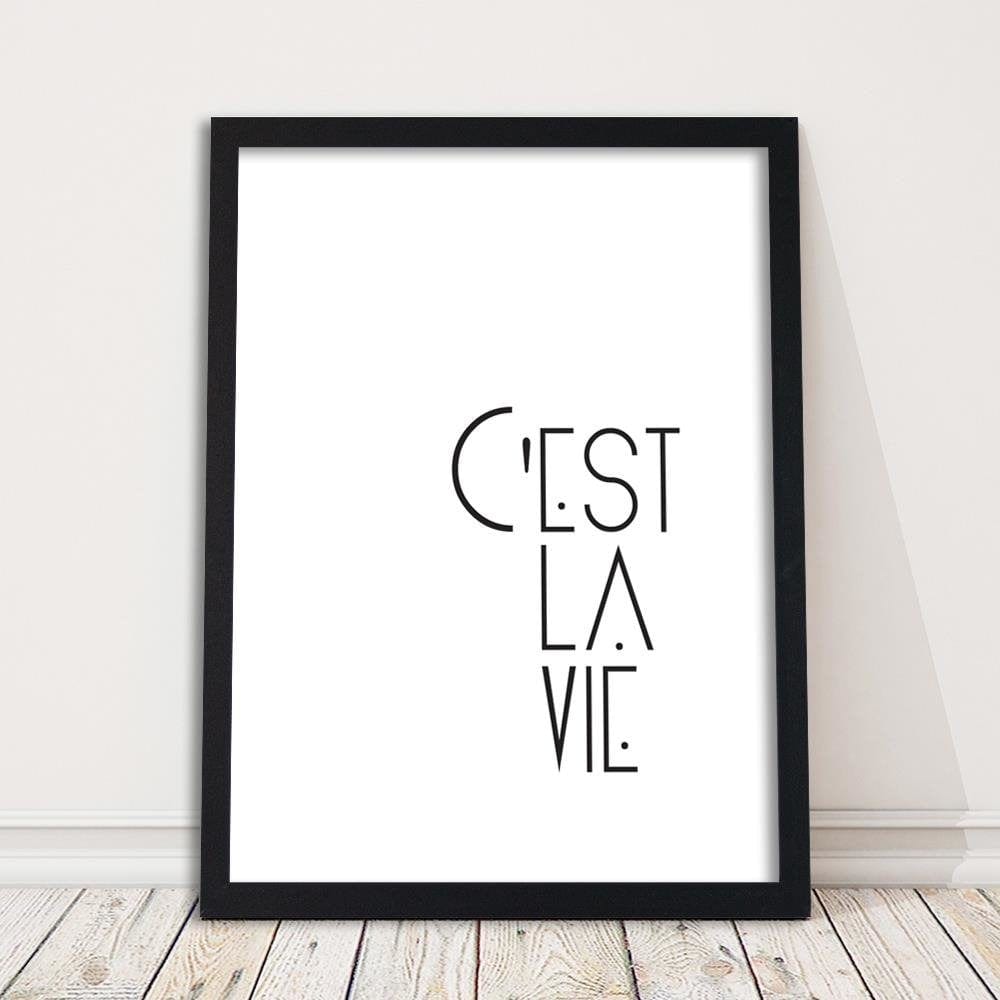 Glezna melnā rāmī - C'est La Vie Home Trends