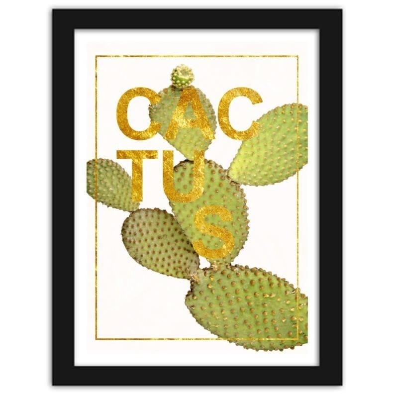 Glezna melnā rāmī - Cactus 3 Home Trends