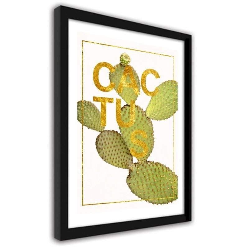 Glezna melnā rāmī - Cactus 3 Home Trends