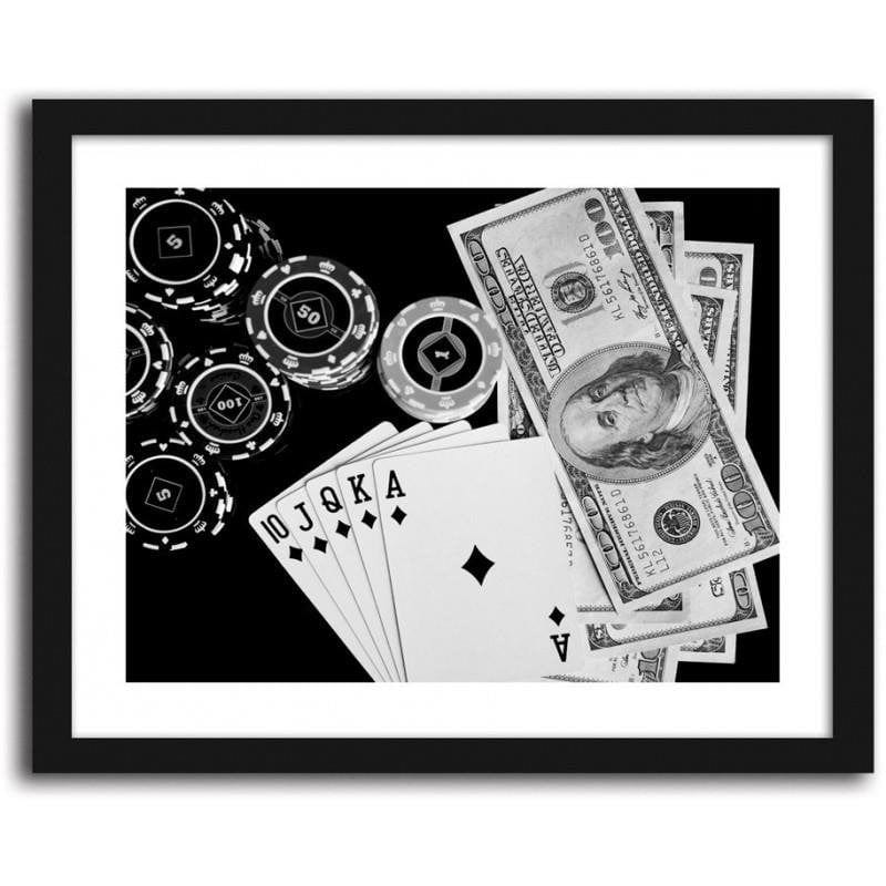 Glezna melnā rāmī - Casino 1 Home Trends