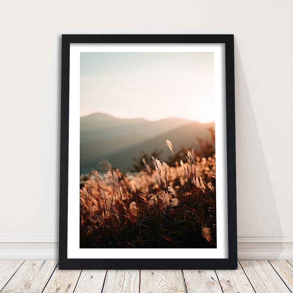 Glezna melnā rāmī - Cereals And Mountains Home Trends