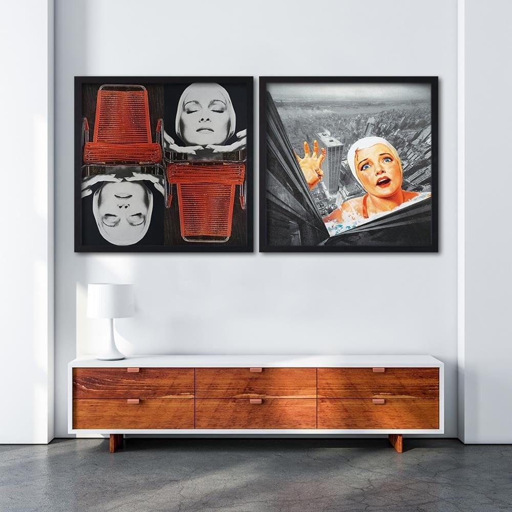 Glezna melnā rāmī - China Woman Home Trends