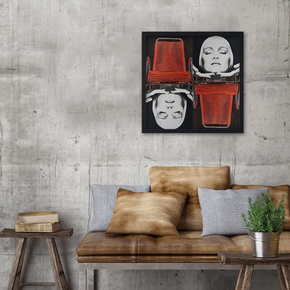 Glezna melnā rāmī - China Woman Home Trends