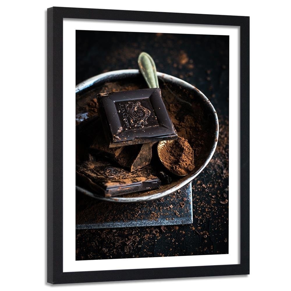Glezna melnā rāmī - Cinnamon And Chocolate Home Trends
