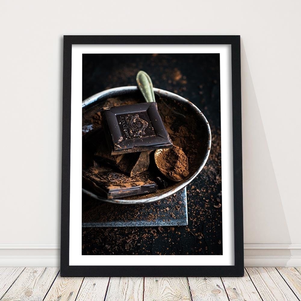 Glezna melnā rāmī - Cinnamon And Chocolate Home Trends