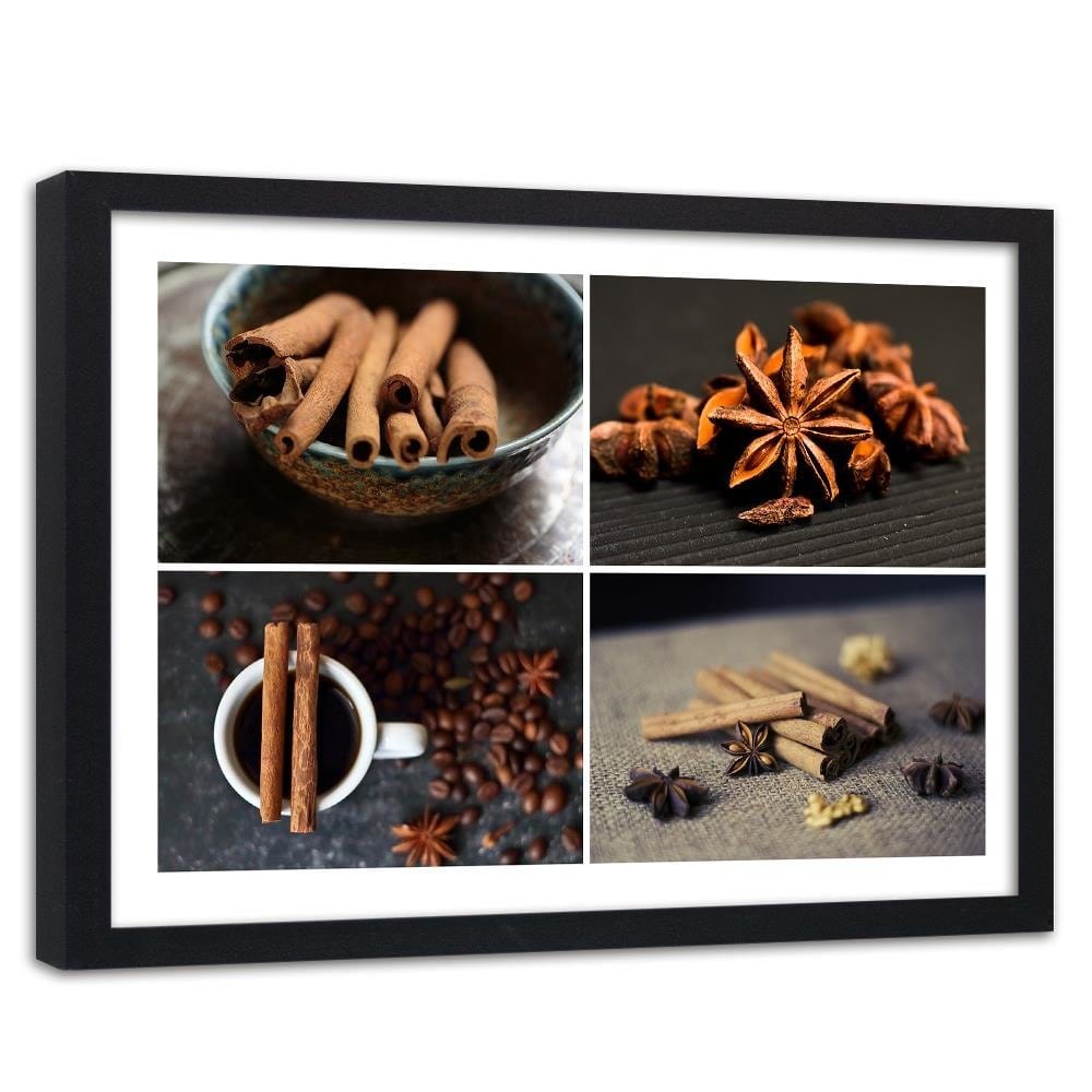 Glezna melnā rāmī - Cinnamon For Decoration Home Trends
