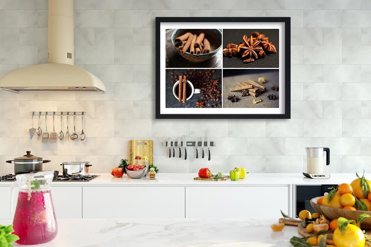 Glezna melnā rāmī - Cinnamon For Decoration Home Trends