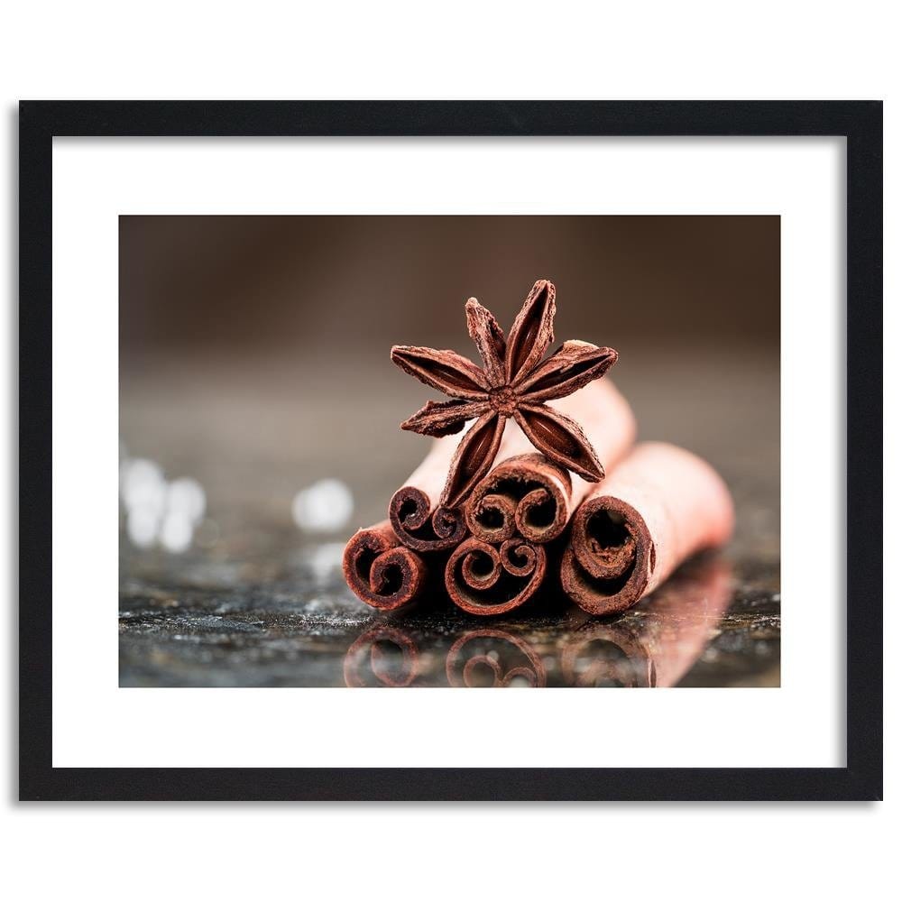 Glezna melnā rāmī - Cinnamon Sticks Home Trends