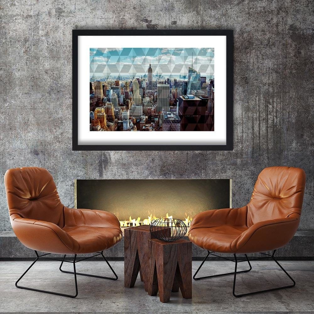 Glezna melnā rāmī - City Architecture 1 Home Trends