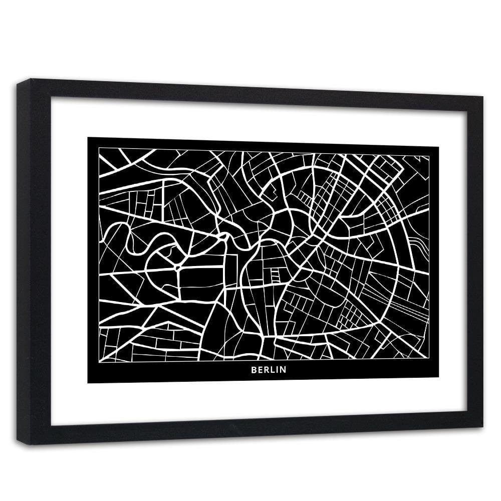 Glezna melnā rāmī - City Berlin Home Trends