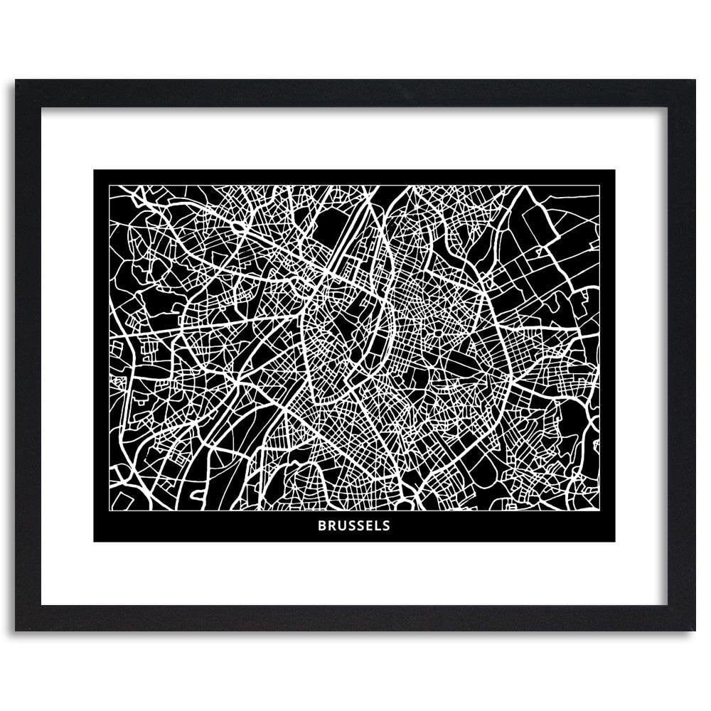 Glezna melnā rāmī - City Brussels Home Trends