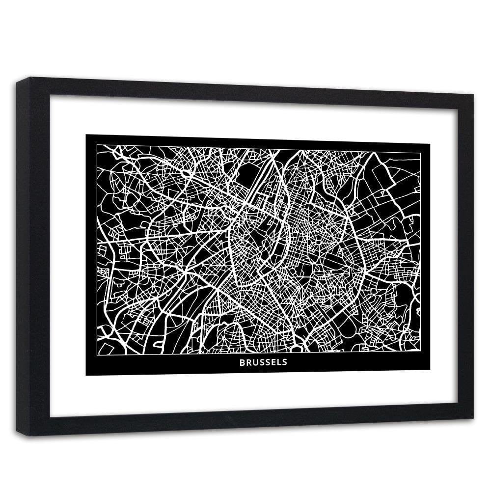 Glezna melnā rāmī - City Brussels Home Trends