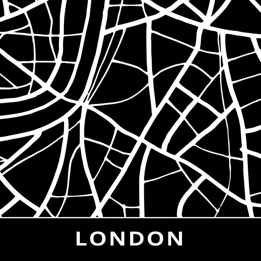 Glezna melnā rāmī - City London Home Trends