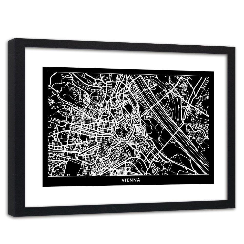 Glezna melnā rāmī - City Vienna Home Trends