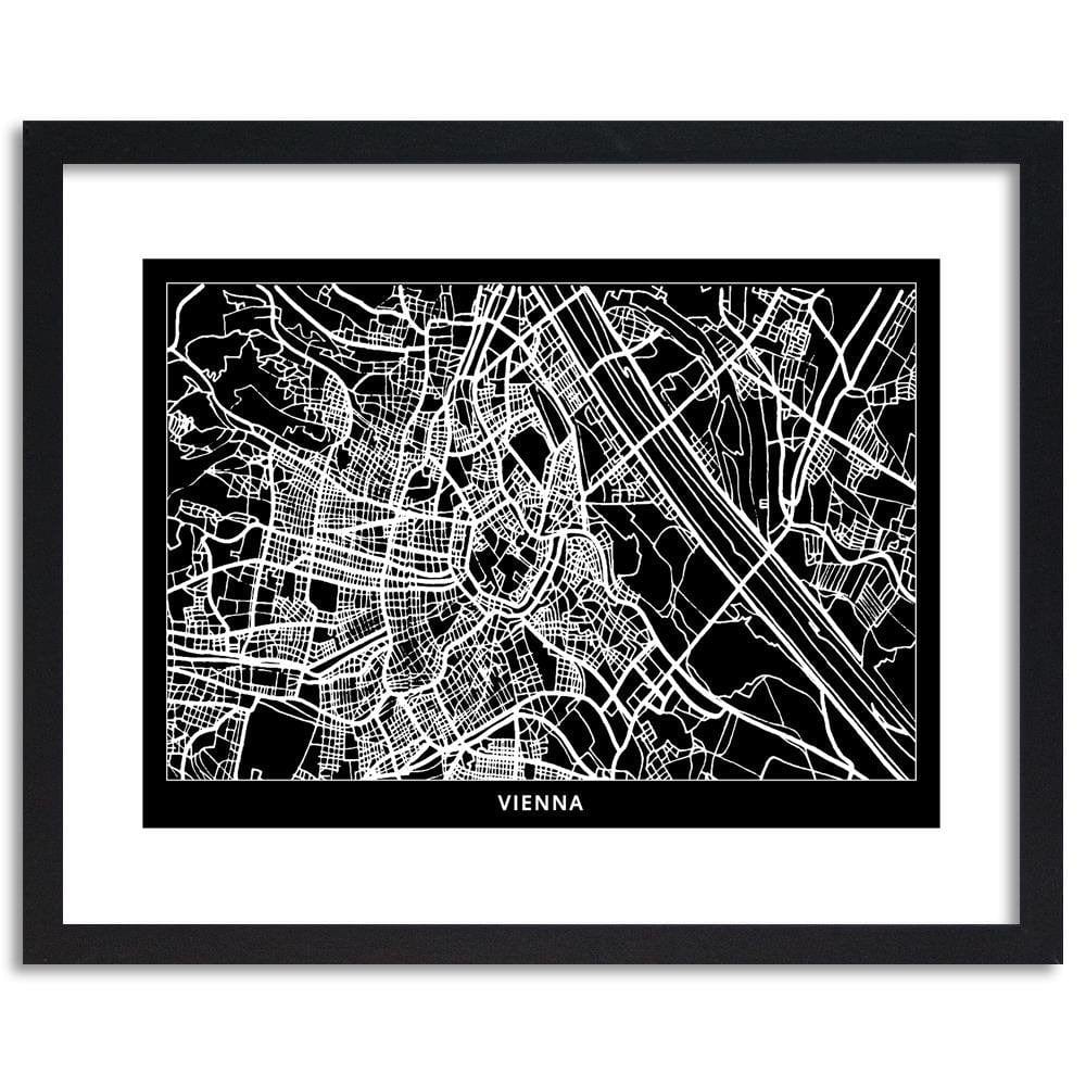 Glezna melnā rāmī - City Vienna Home Trends