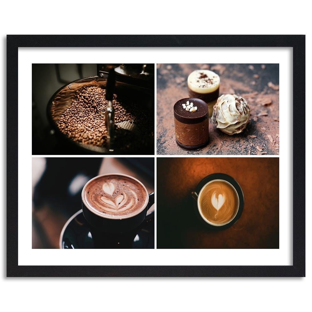 Glezna melnā rāmī - Coffee And Sweets Home Trends
