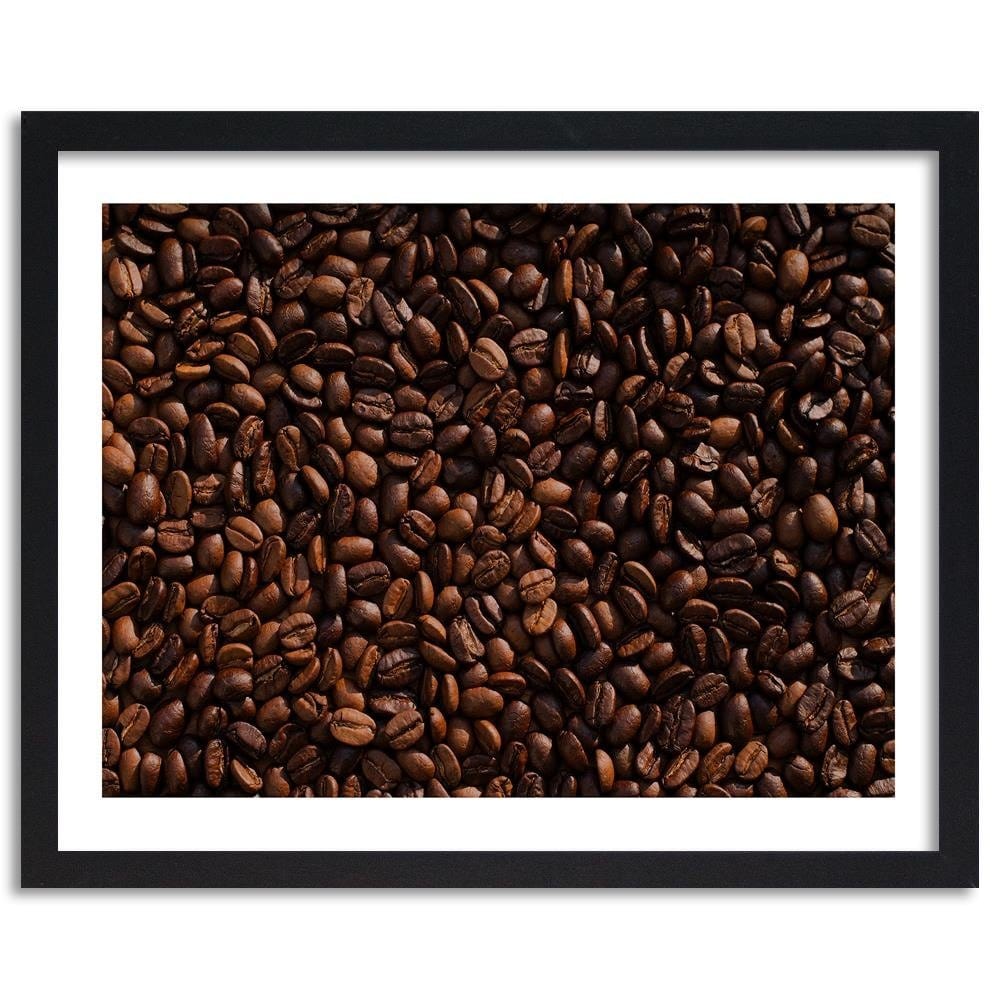 Glezna melnā rāmī - Coffee Beans Home Trends