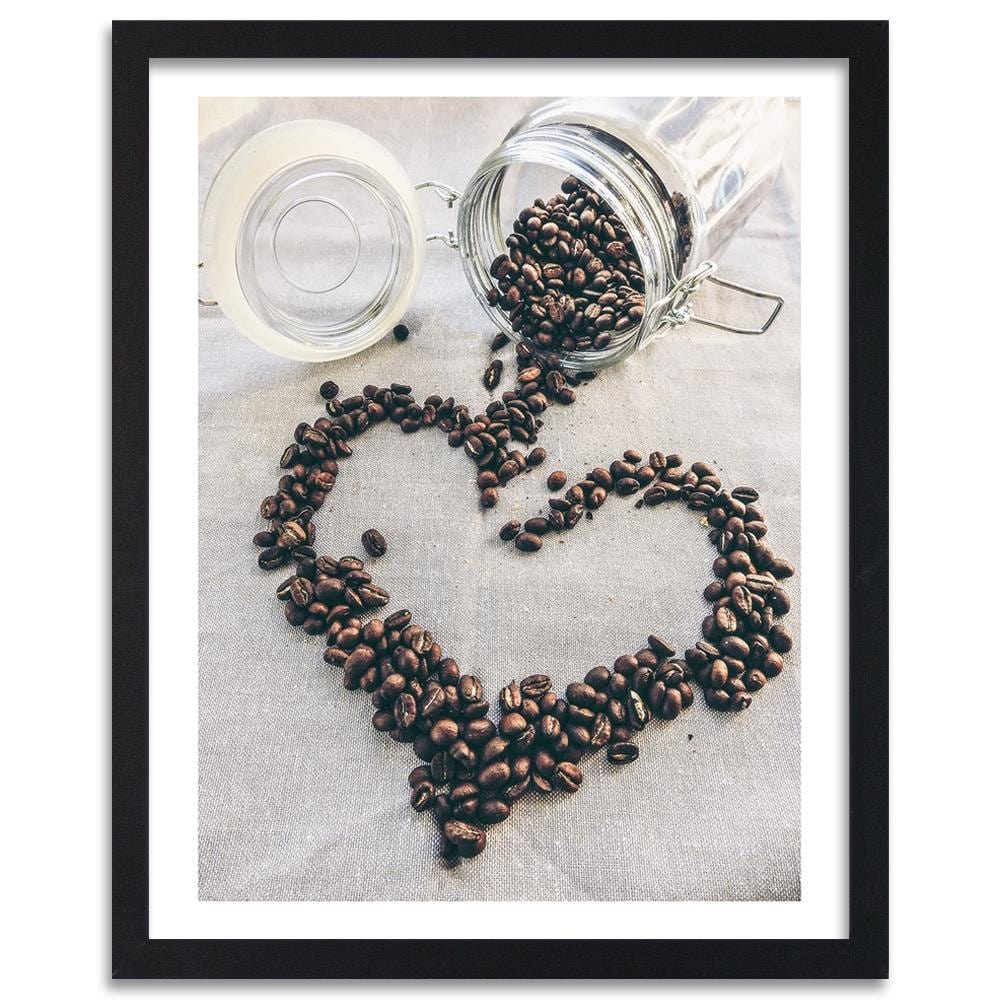 Glezna melnā rāmī - Coffee Love Home Trends